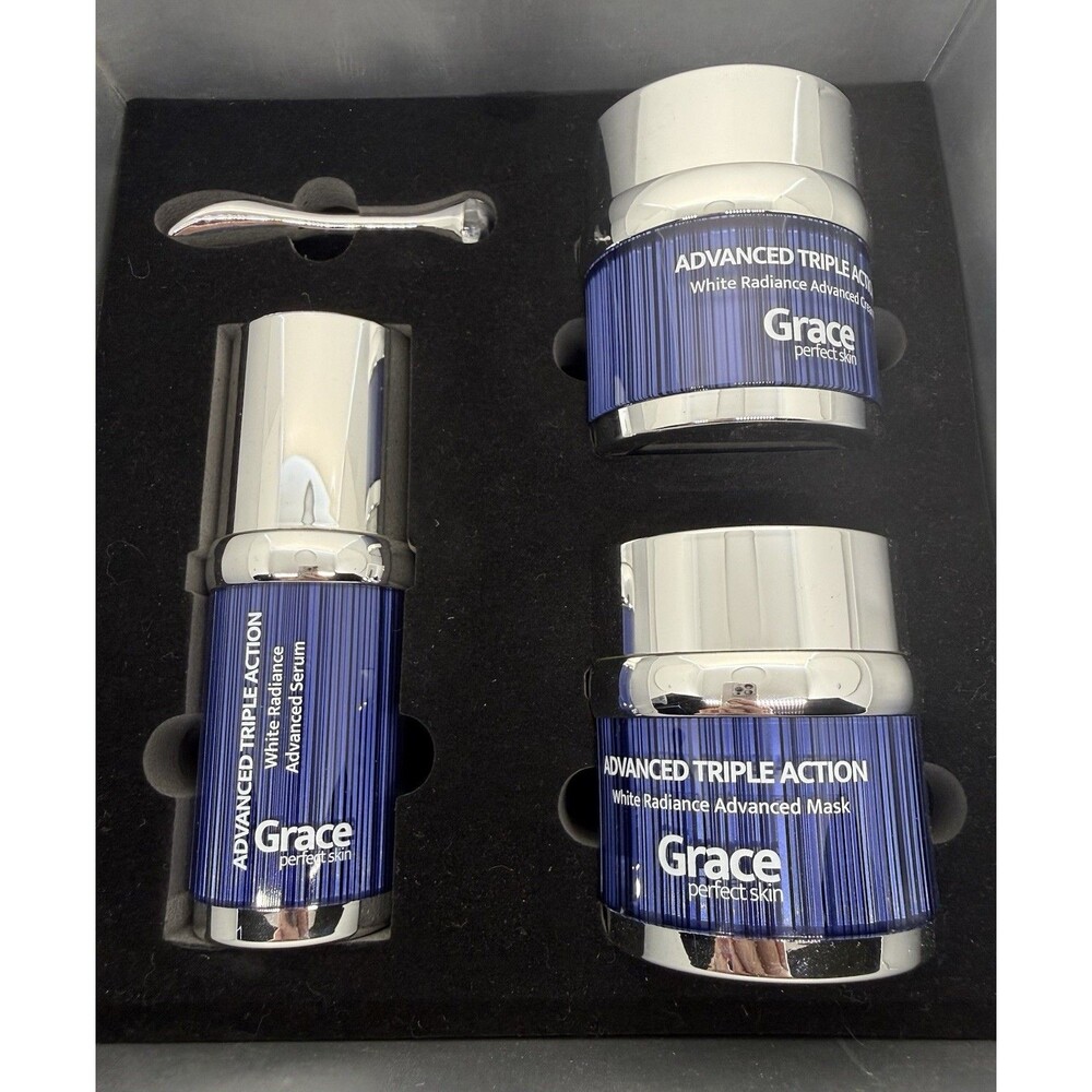 Grace Advanced Triple Action White Radiance Advanced Mask~Cream~Serum 3 Pcs